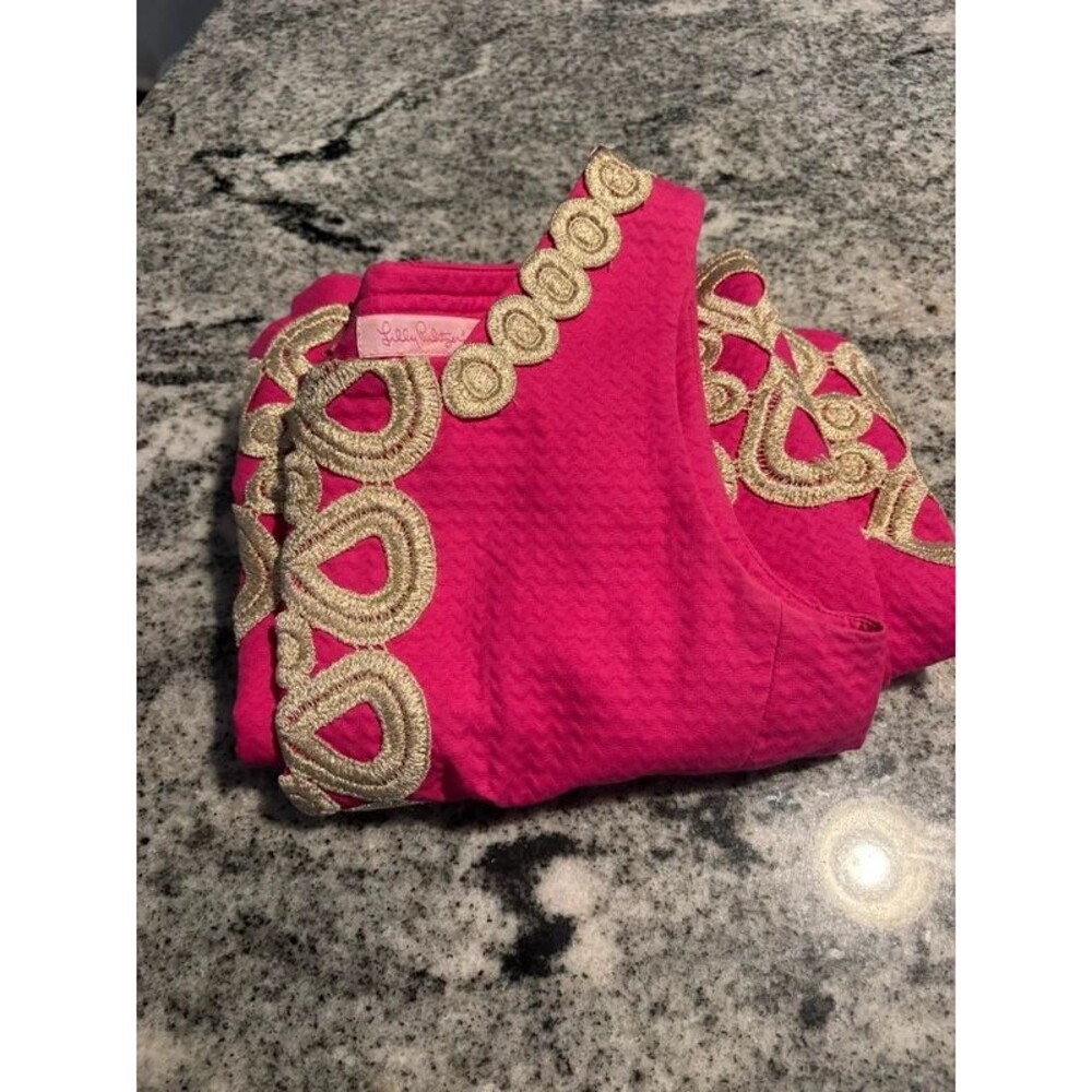 Lilly Pulitzer adelson gold lace dress - Picture 12 of 15